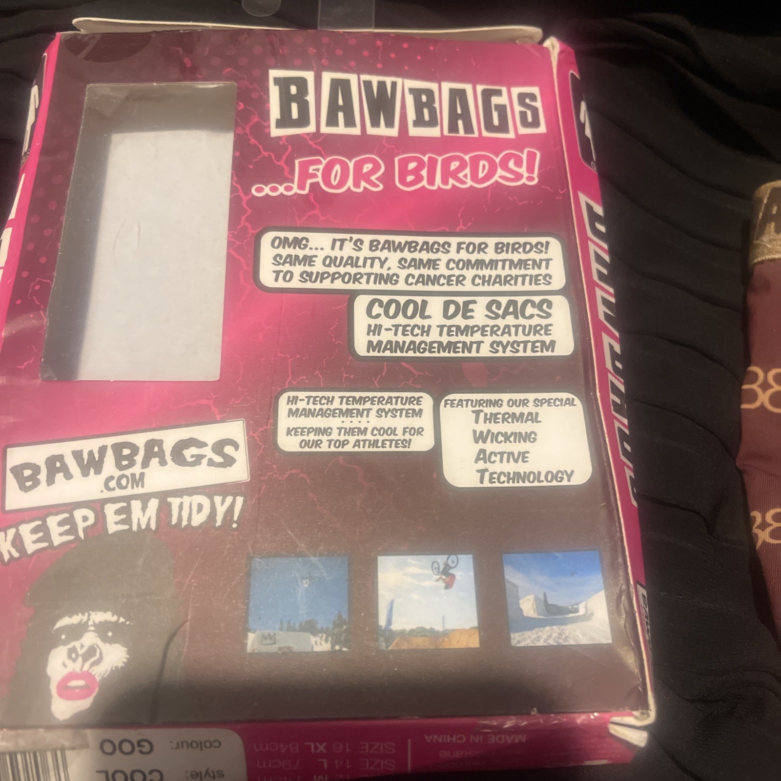 Bawbags Ladies Boxers Pants Goo (Gucci) Size 14 New In Squashed Box