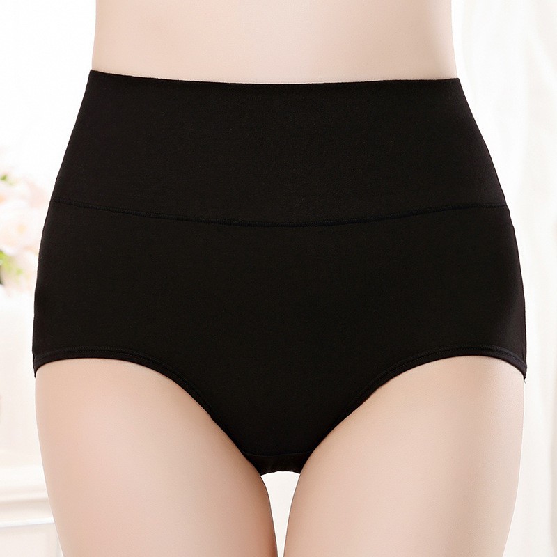 4 Pack Women’s High Waisted Panties Cotton Tummy Control Anti-Bacterial Comfort