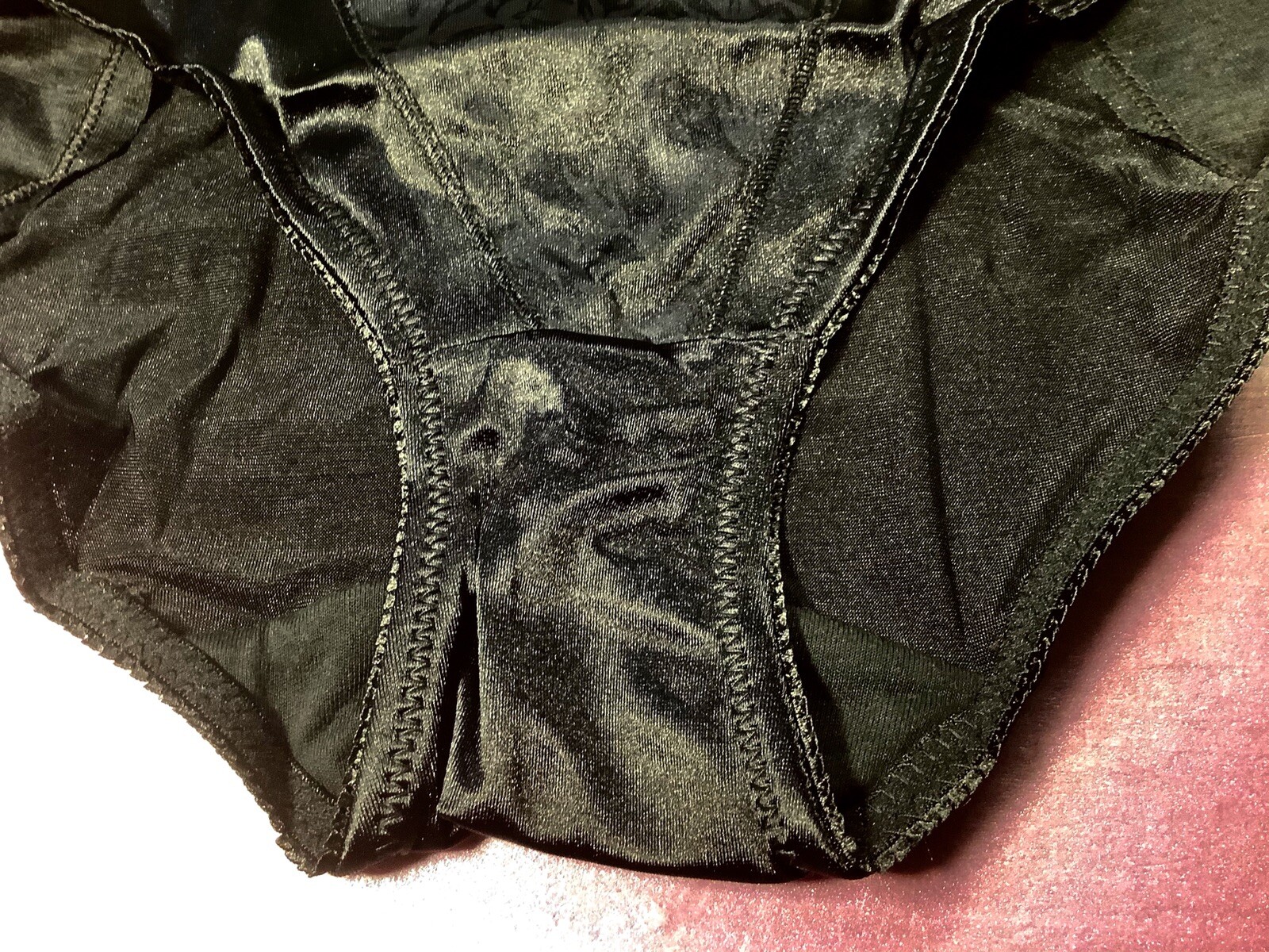Women Control Panties Briefs EVA CERVANTES XL Black SturdySatin AppearanceGlossy