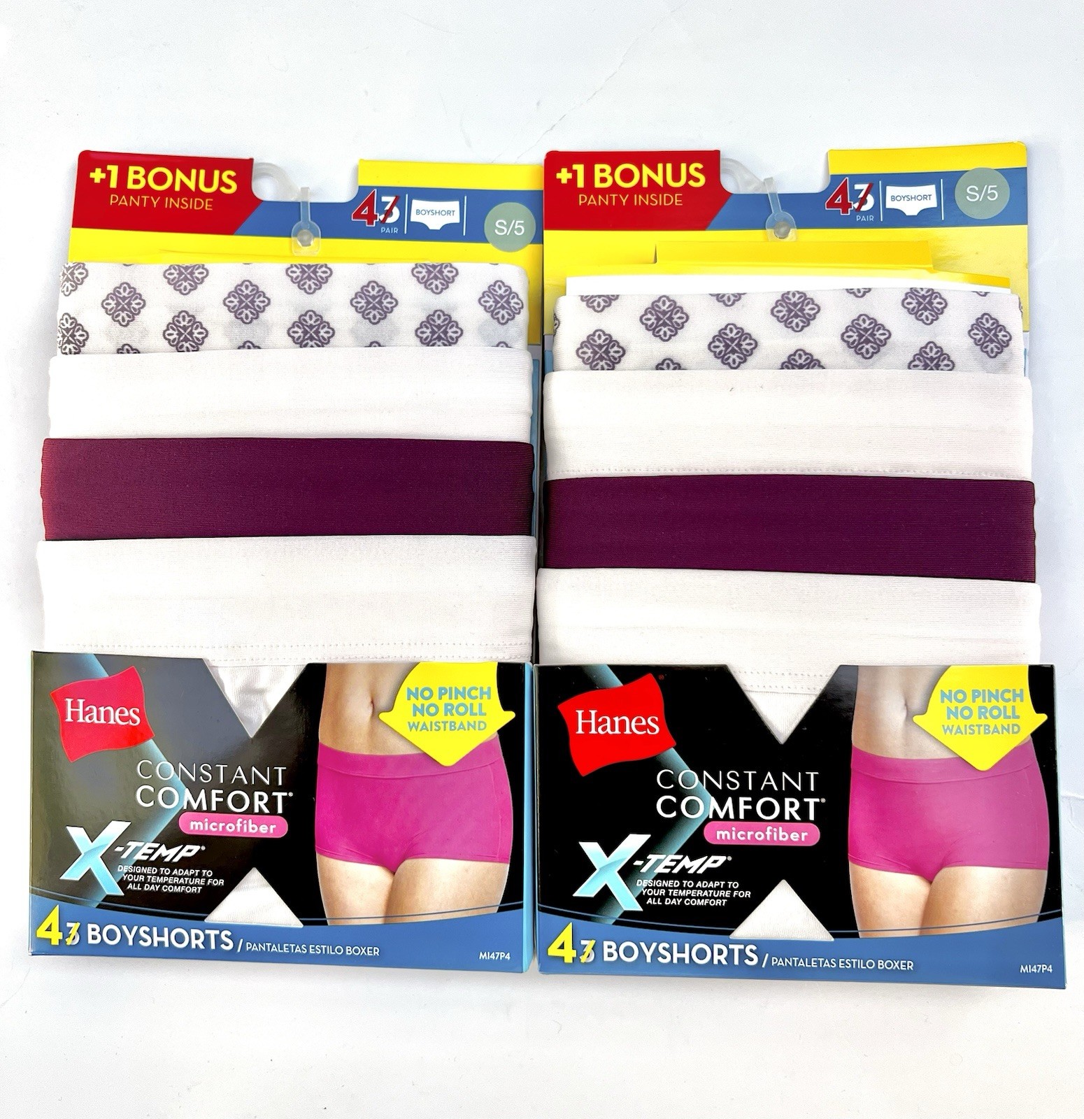 6 Pairs Hanes Boyshorts Women’s Size 5/S