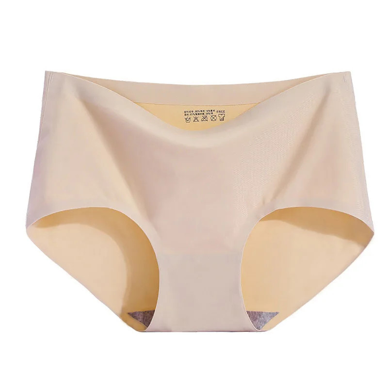 New 1Pcs Women’s Panties Seamless Underwear Ice Silk Comfortable Sexy Underpants
