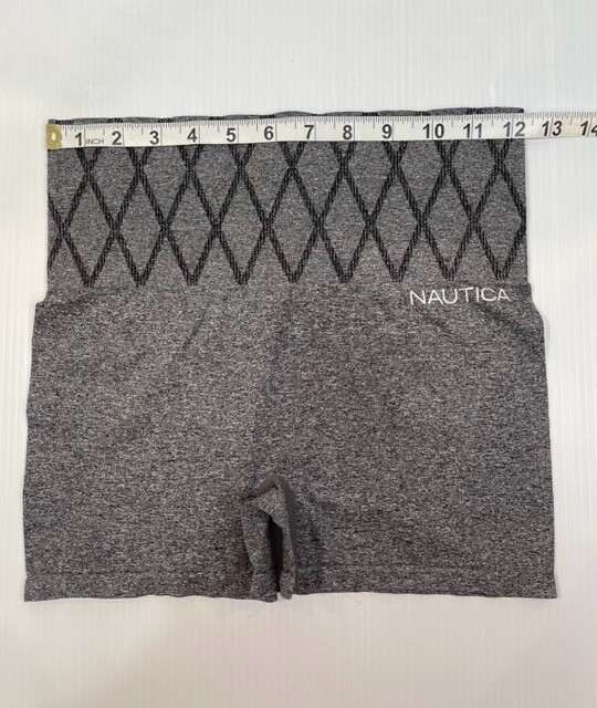 Nautica Intimates Womens Size Large Hi Waist Shaping Brief Boxer Gray