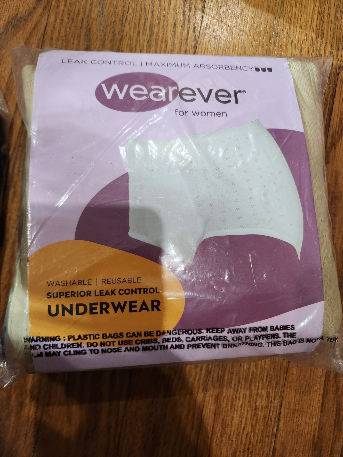 Wearever Underwear FOR Womens 8XL BEIGE Super Absorbent Waterproof Brief 20OZ