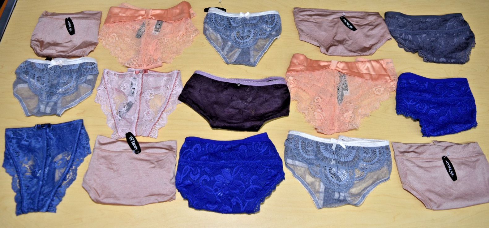 15 Adore Me Multi Colors V String Thong Panties Lot 3x 3XL