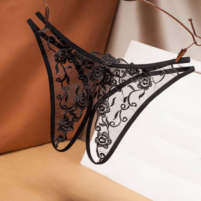 Sexy Womens Cheeky G-String Thong Crotchles Panties T-back Underwear Brief Panty