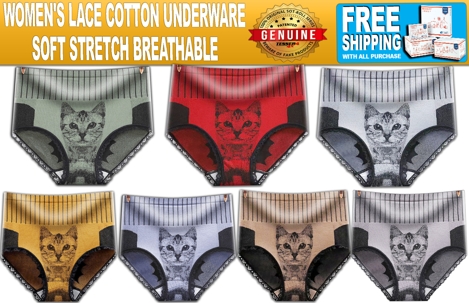 panties women cotton pack 3