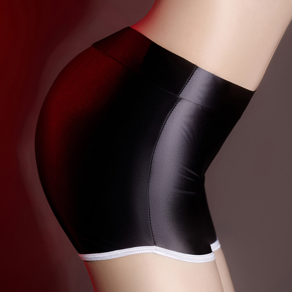 3pcs Women Oil Shiny Glossy Fitness Sports Shorts Underwear Boxer Shorts Panties