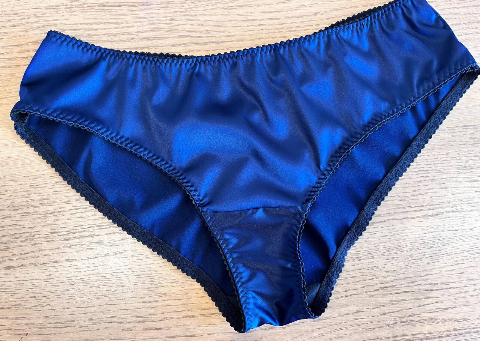 womens satin underwear ~ navy blue satin briefs sizes uk8 – plus size uk22