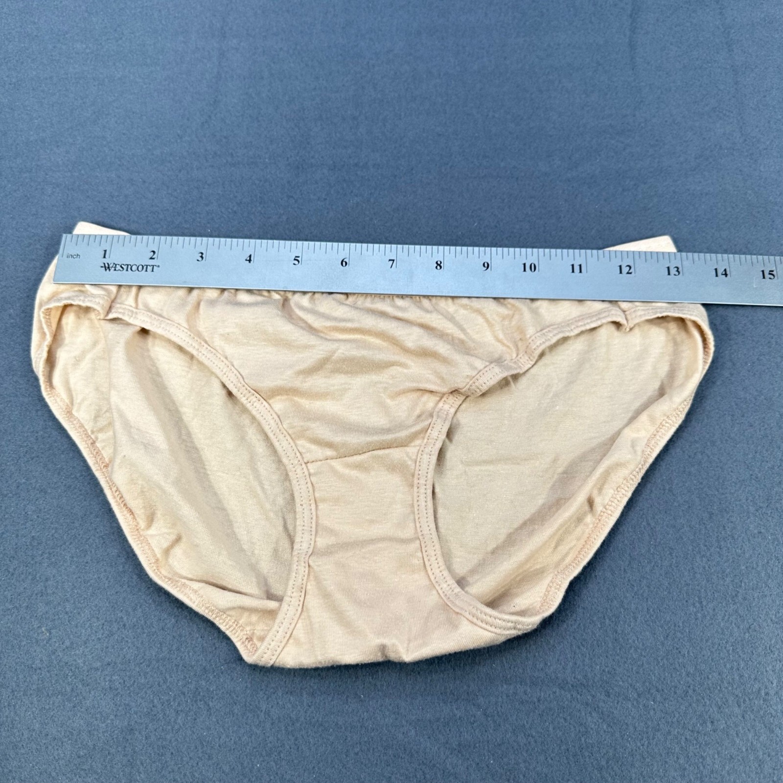 Hanes Womens Size Medium 6 Panty Bikini Brief Comfort Fit Beige New Without Tags