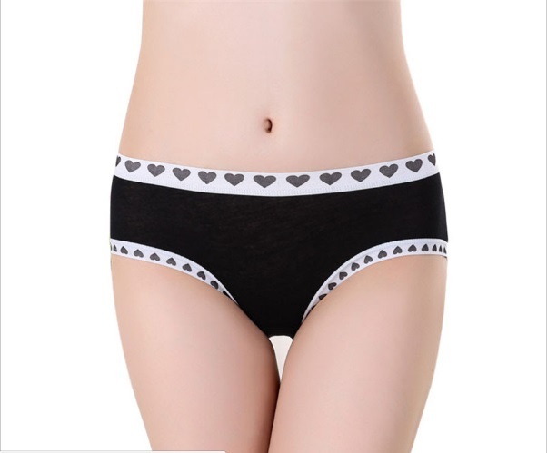 B10 Black Pink Blue Ivory Red Heart love valentine’s day Bikini SISSY Panties S