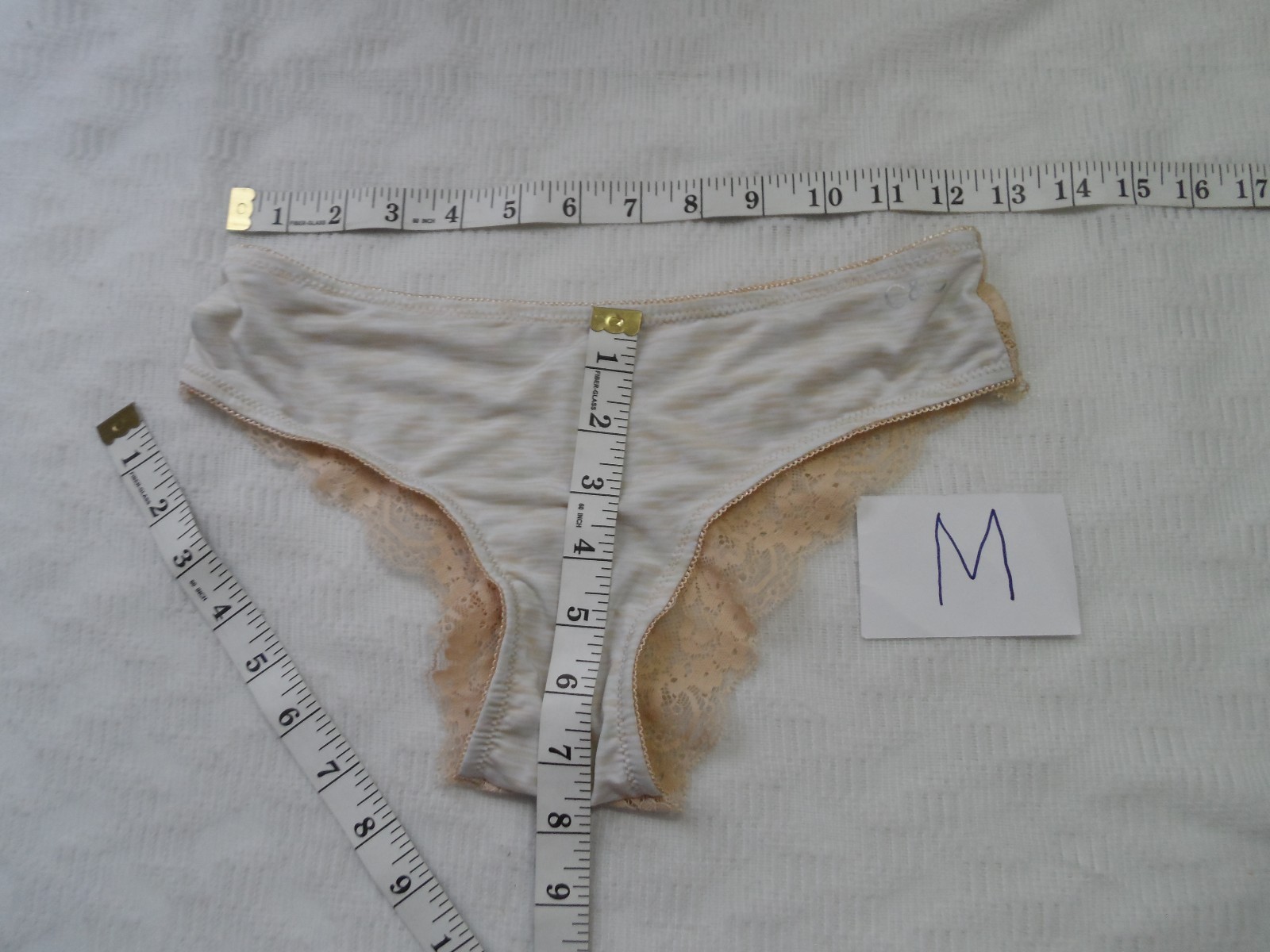C & California Lace Back Panty ROSE STRATA M-$30 NWOT