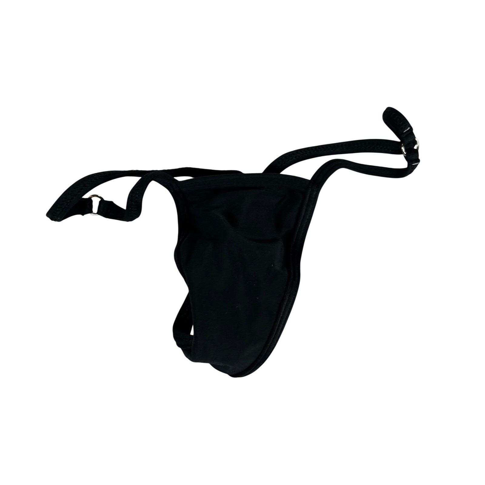 Latin Angel VTG Black Adjustable G-String Thong Dancewear Size M REF 100 NWT