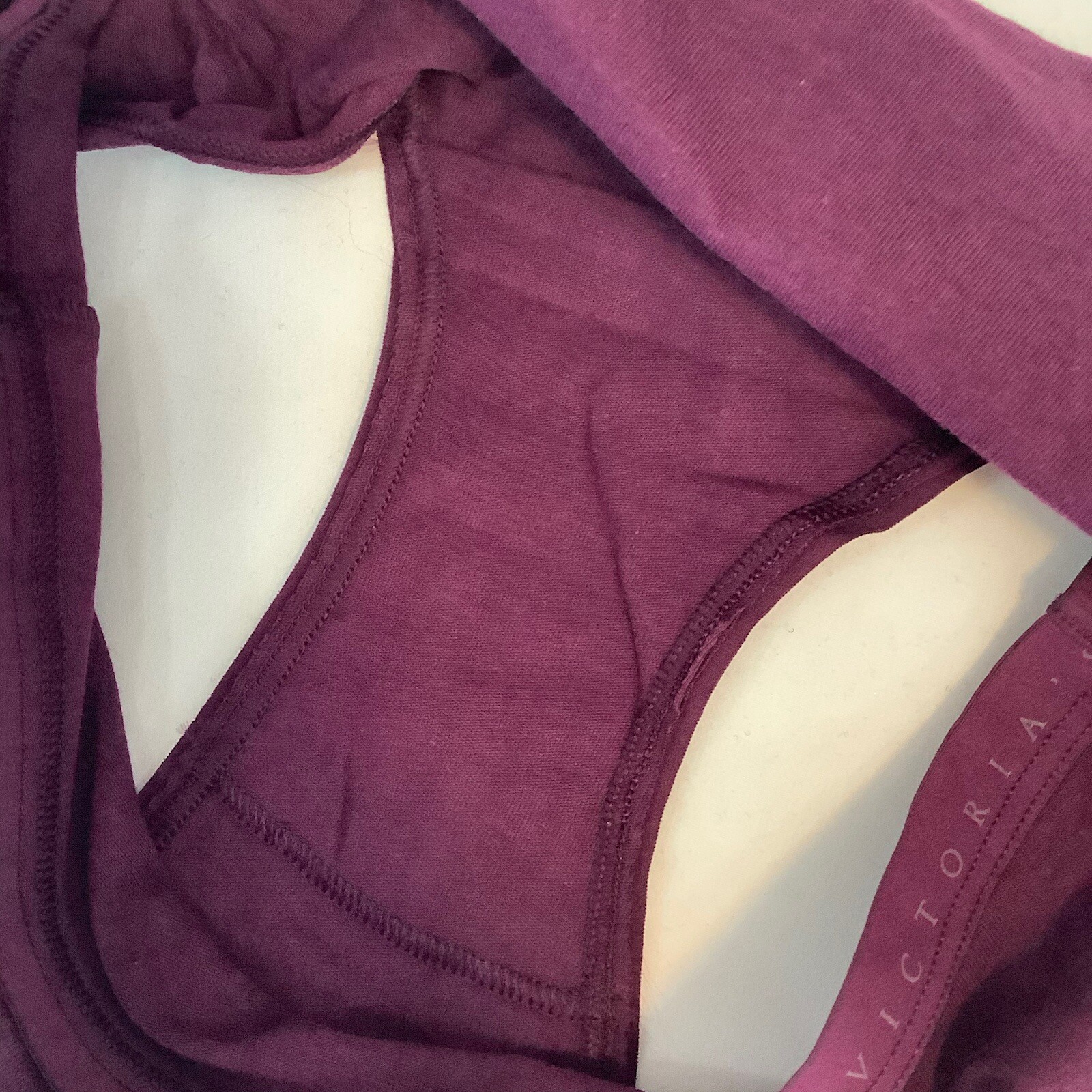 Victoria’s Secret Burgundy Dark Purple High Leg Brief Panties – Size S Brand New