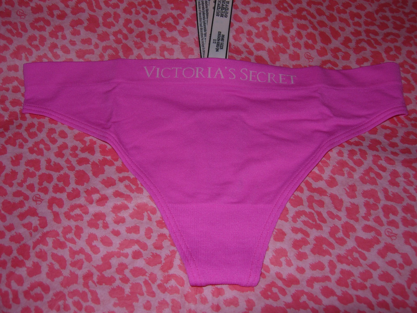 Victoria’s Secret Sexy Seamless Lingerie Thong Pantie Stretchy LOGO S XL NWT