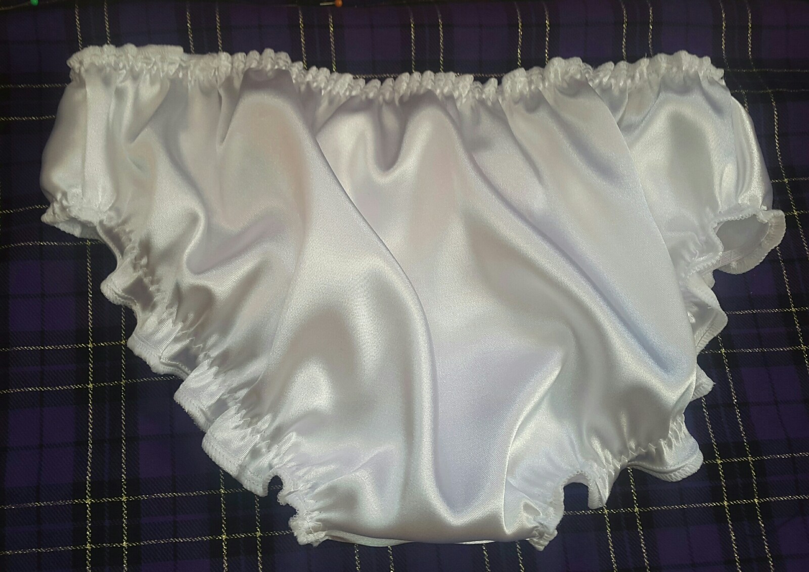 🌸MADE TO ORDER* Personalised EMBROIDERED “SATIN SISSY” Knickers any colour🌸