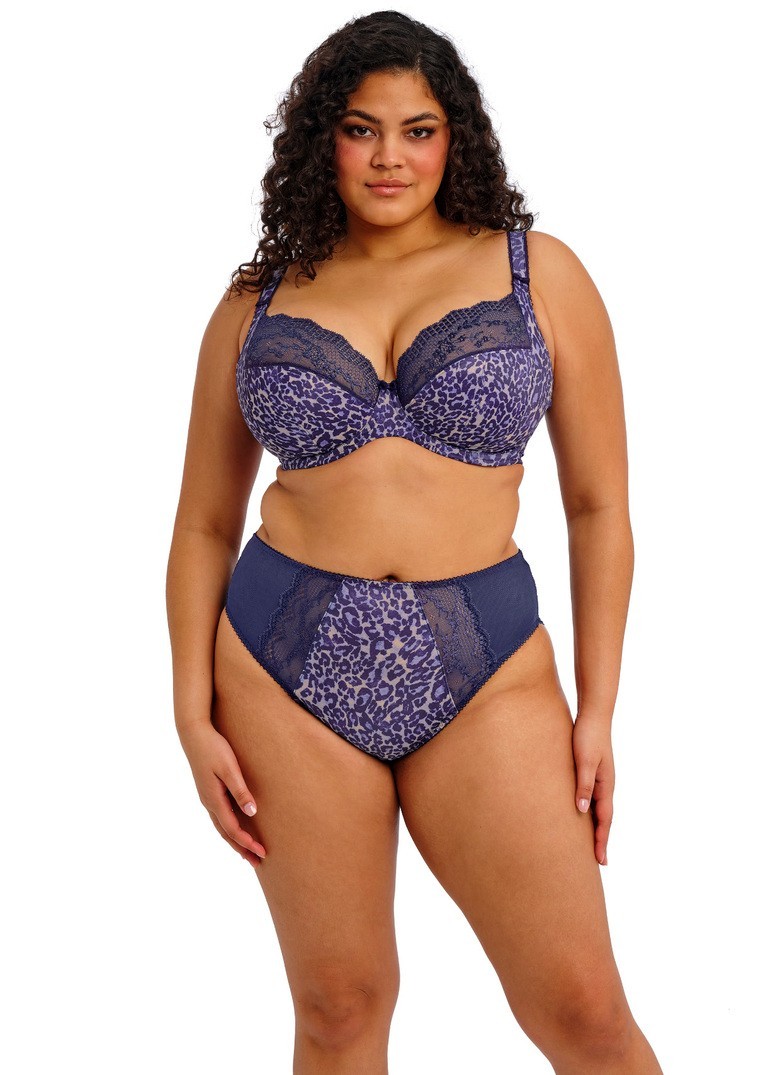 Elomi High Leg Brief Lucie Sizes : Large X Large XX Large Colour : Midnight