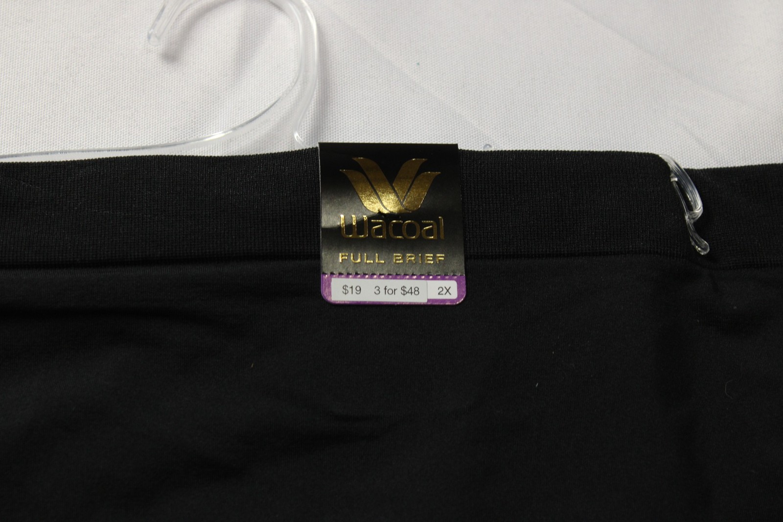 Wacoal Women’s B-Smooth Soft Seamless Brief Panty BL1 Black Size 2X NWT