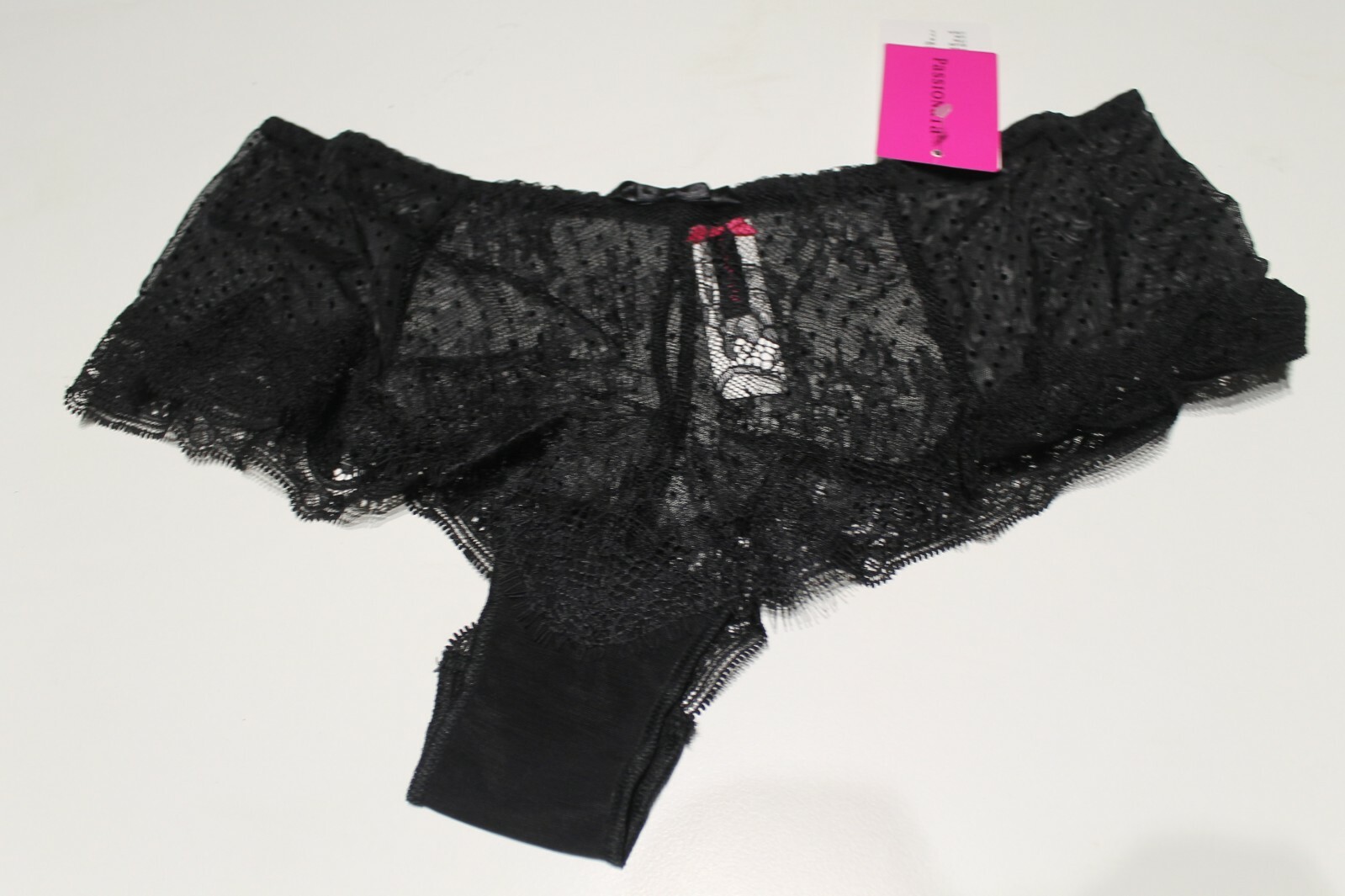 NEW PASSIONATA BLACK LACE BRIEF UNDERWEAR UNDIES SIZE SMALL, LARGE RRP $49