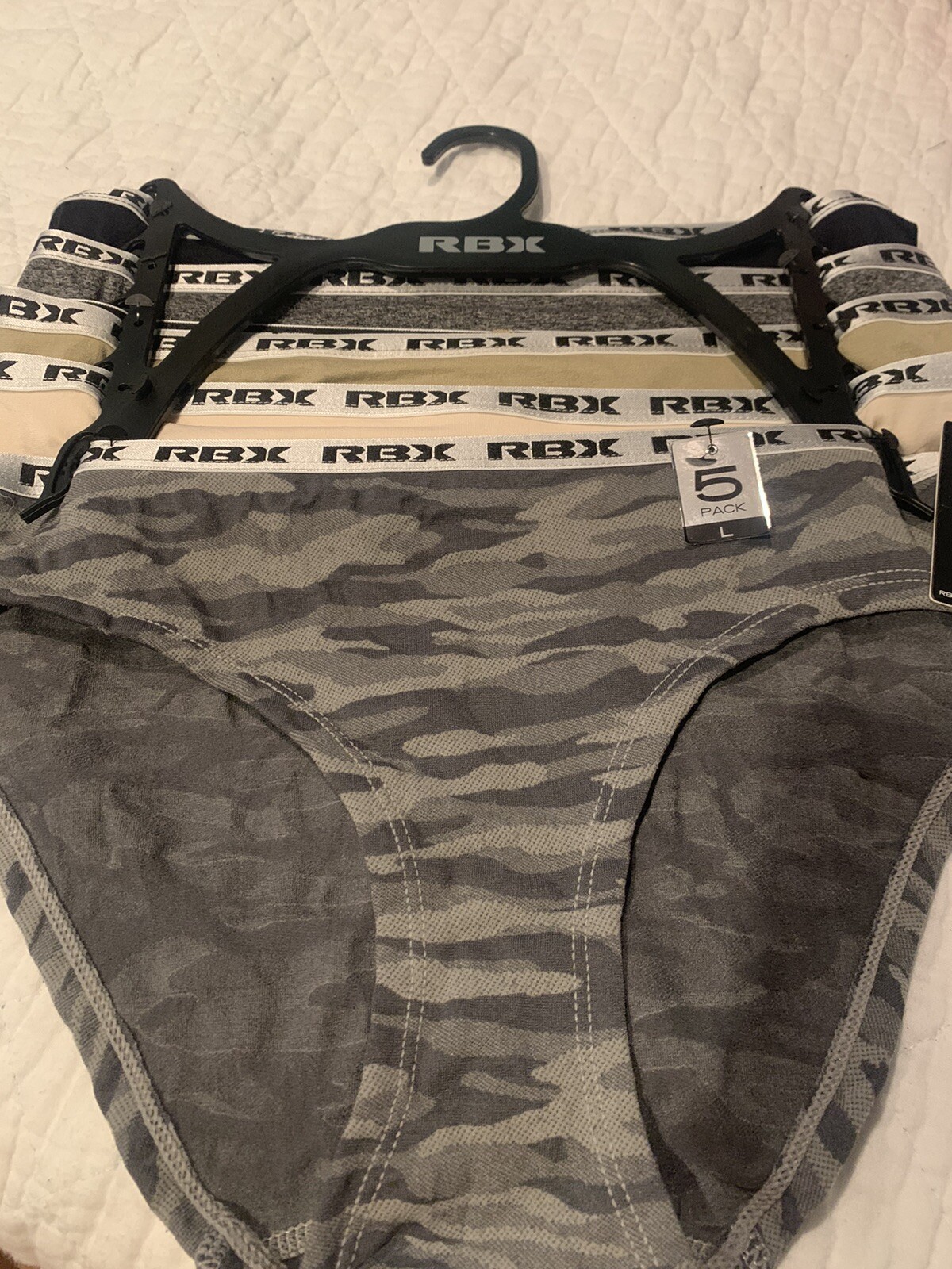 RBX Hipsters Panties Underwear 5-Pack Size Small Nylon Poly Spandex