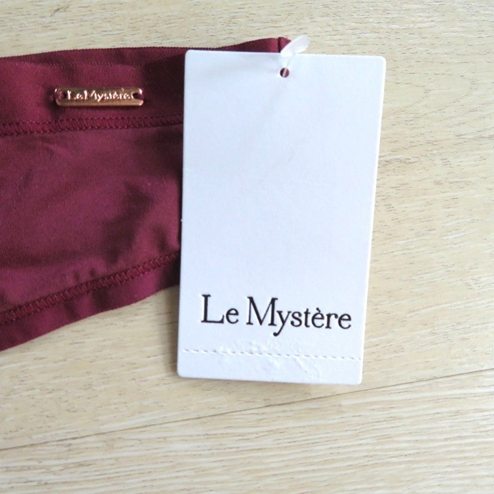 New Le Mystère Infinite Comfort Thong Dark Cherry L/XL Seamless Underwear