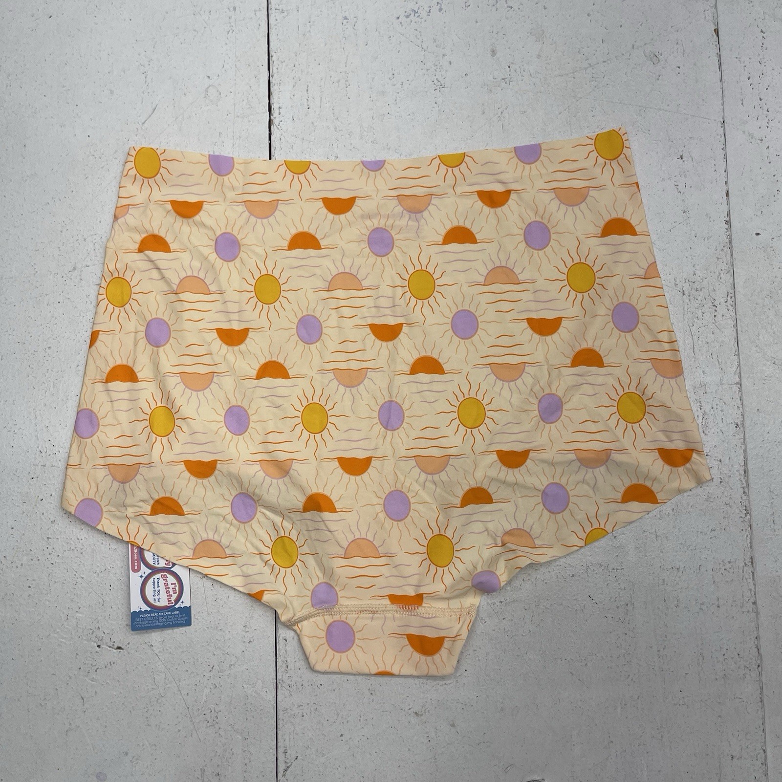 Cheek Boss Sunrise Printed High Waisted Boyshort Underwear Women’s Size Large