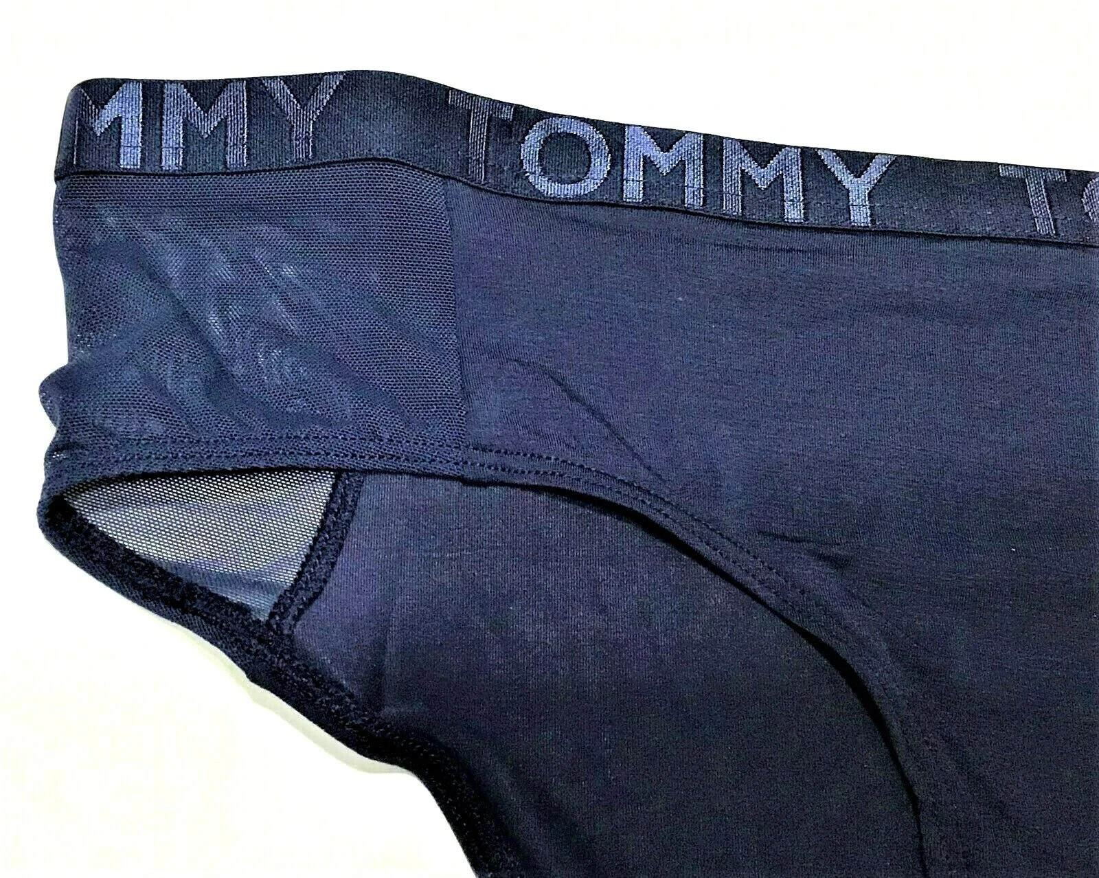 medium – NWT Tommy navy blue hipster panty mesh sides $18 tag (c150)