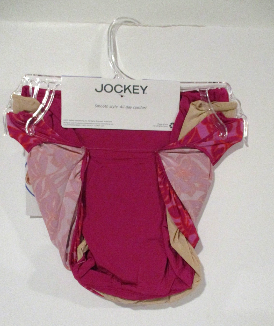 Jockey No Panty Line Microfiber stretch Bikini panties 3 pair size 6/M