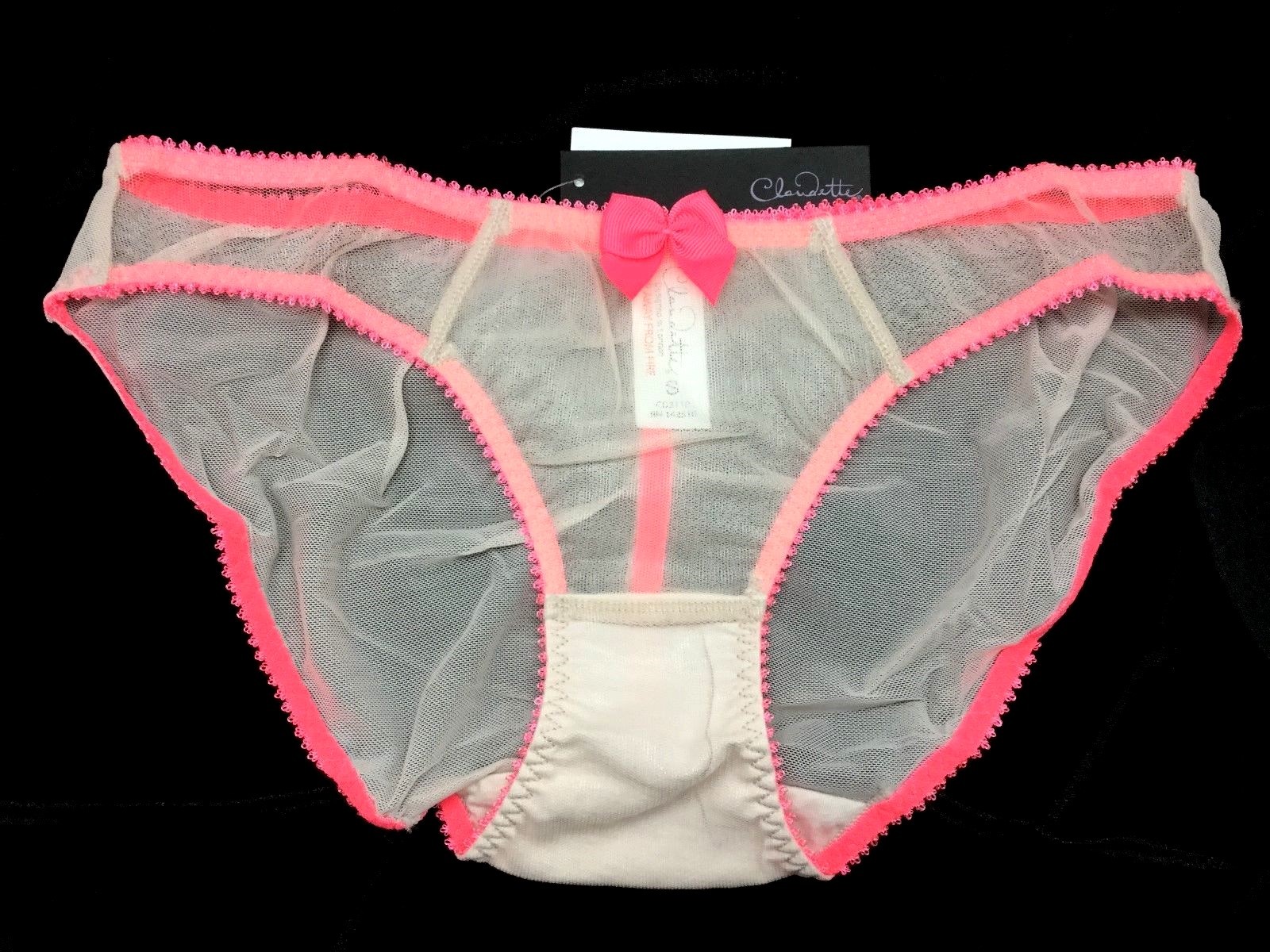 Love Claudette Dessous Mesh Blondie Pink Bikini Panty Women’s Lingerie Intimates