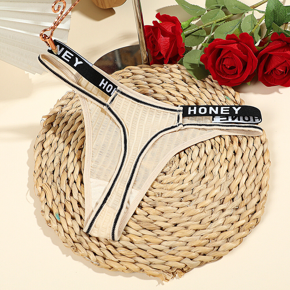 6 Pack Lot Sexy Womens See Through Sheer Panties Brief Thongs Underwear Lingerie