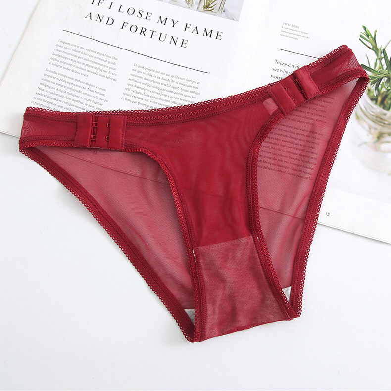 Womens Lady Sexy Briefs Sheer Panties Thongs G-string Lingerie Mesh Underwear
