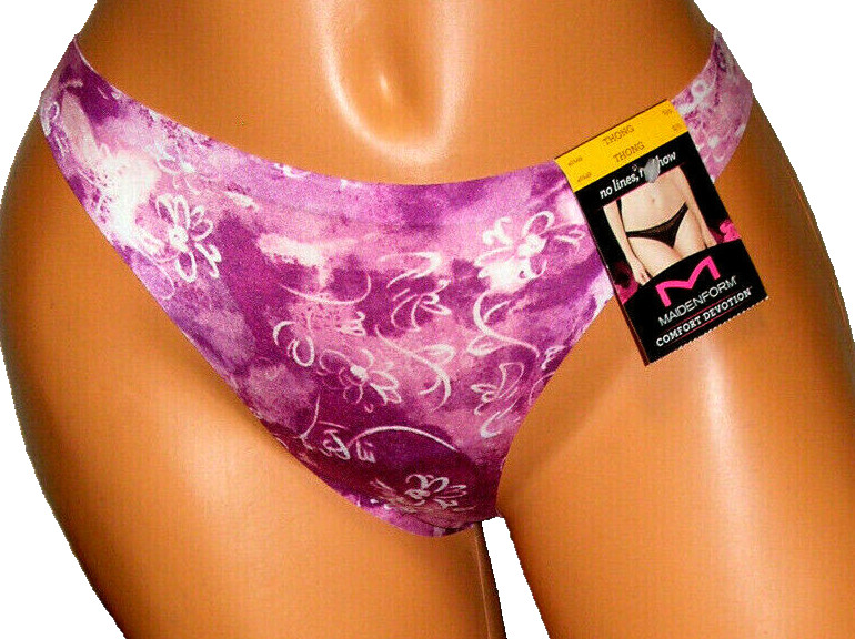 Panties Lingerie Maidenform No Lines No Show Thong Sz 5 Small Adult Gift