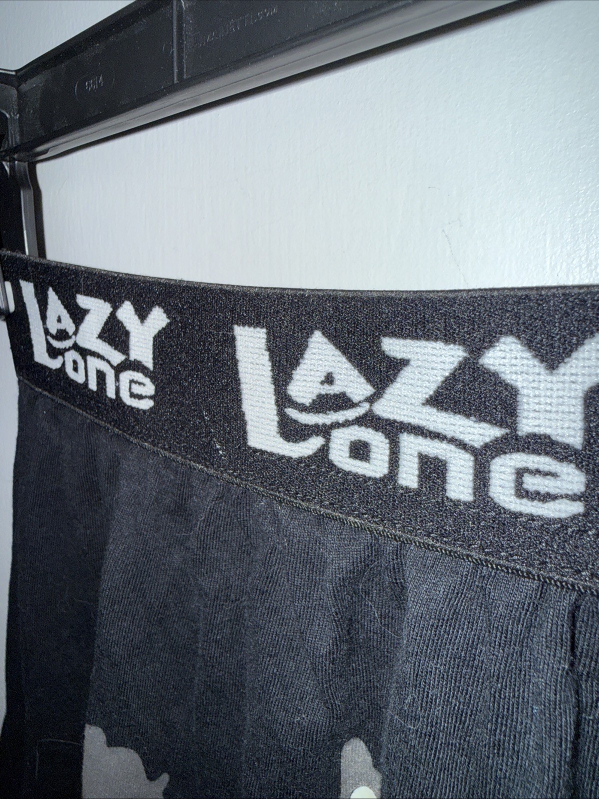 Lazy One Boxers Medium “Where The Sun Don’t Shine” Black Graphic Soft Wide Leg