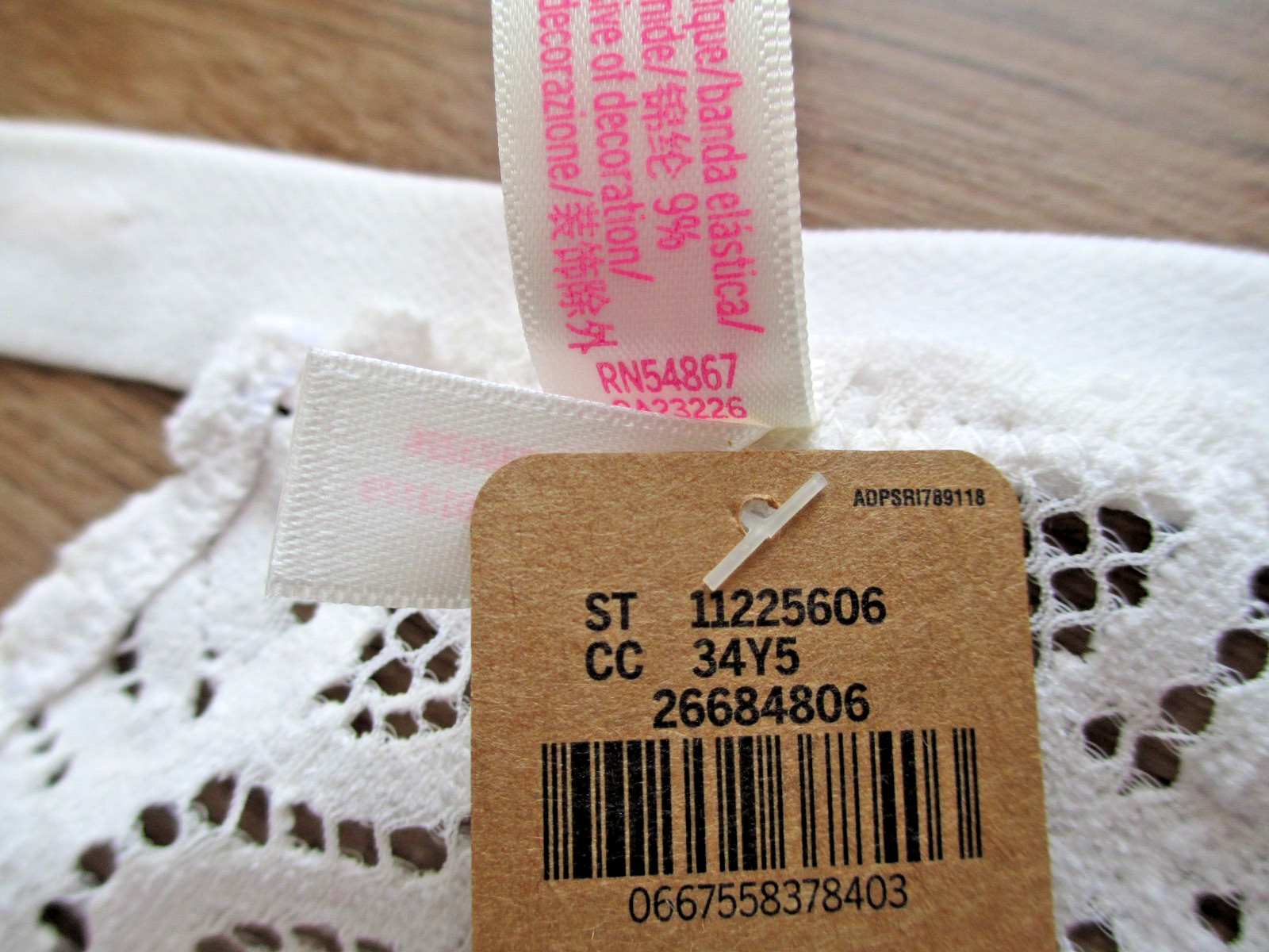 VICTORIA’S SECRET PINK String Bikini Panty VS Coconut White S M L XL Lace Back