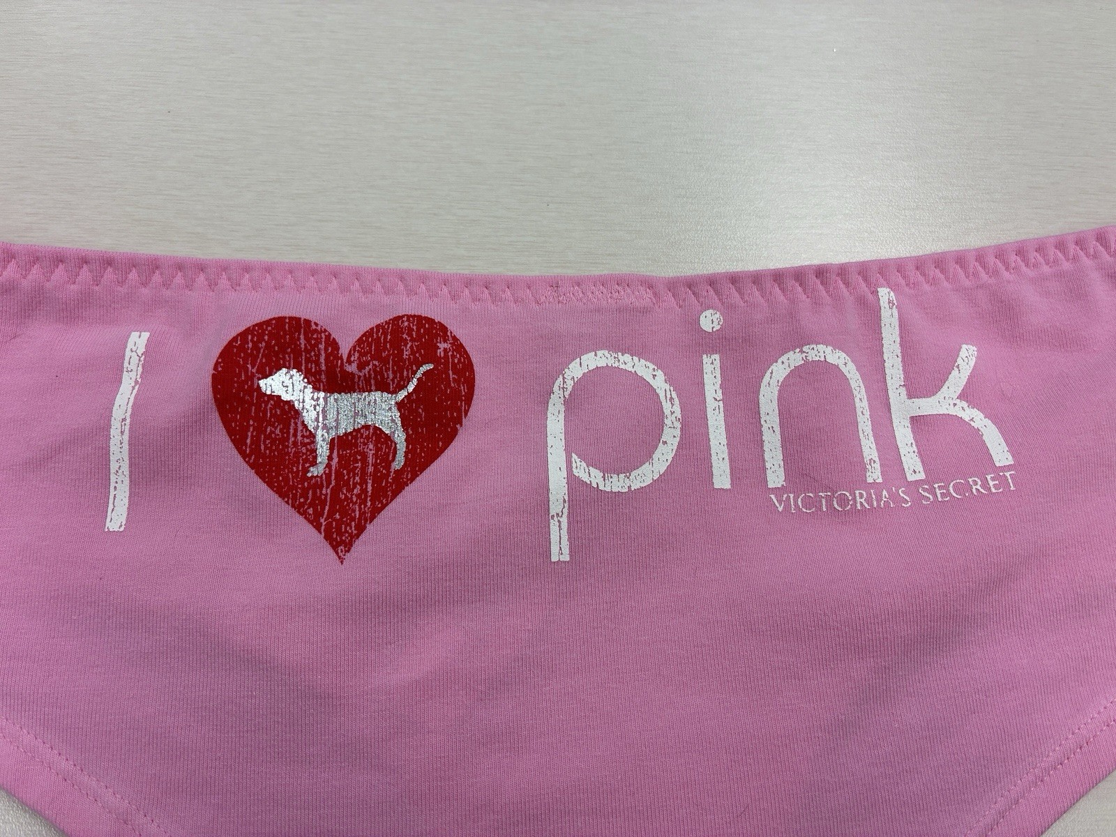 Victoria’s Secret Vintage I Love PINK Dog Logo Hipster Panty y2k NWT READ