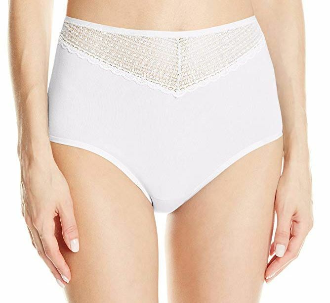 Size 7 Cotton-Spandex Full Briefs Panties Vanity Fair 13128 Beautifully Smooth