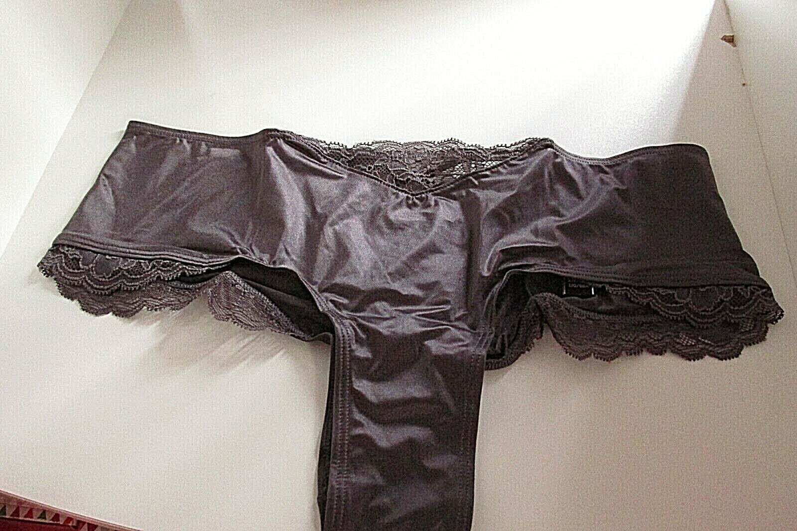 Victoria’s Secret Micro Lace Up Back Cheeky Panty Purple Amethyst Small