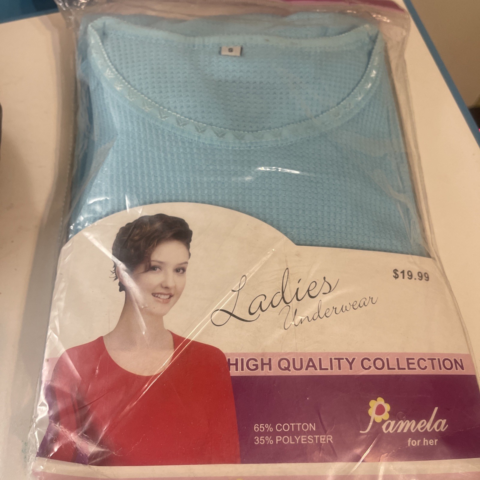 Pamela for her ladies underwear size small long sleeve
