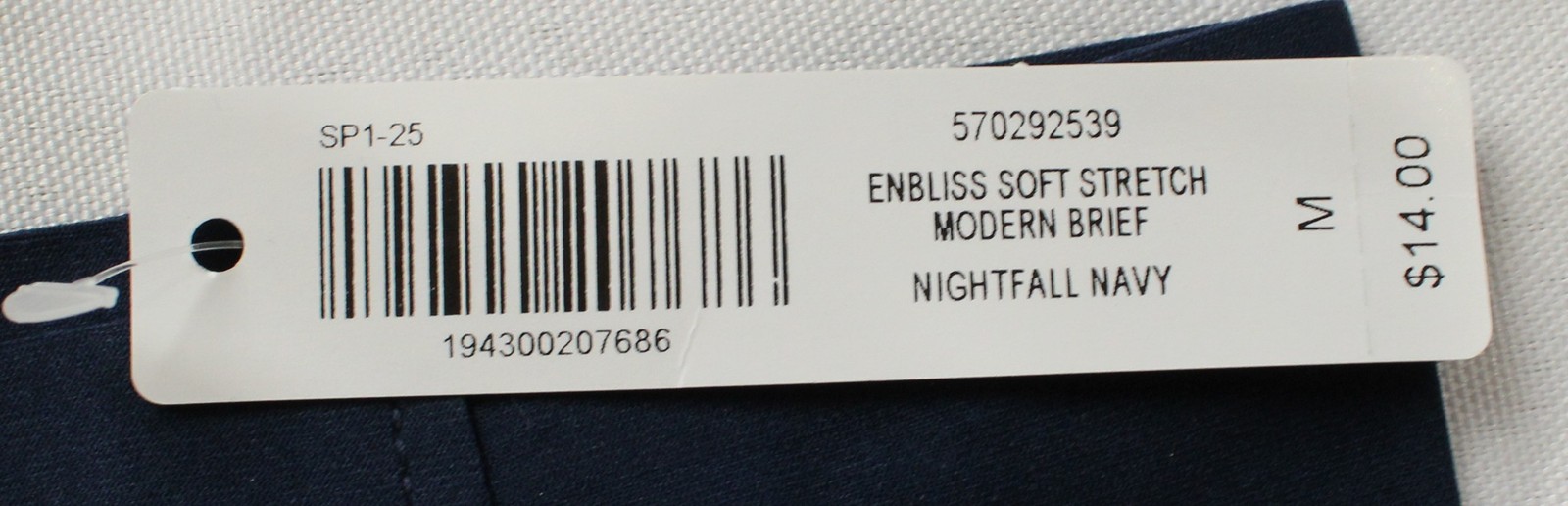 Soma Women’s Soft Stretch Modern Brief Panty DH3 Nightfall Navy Medium NWT