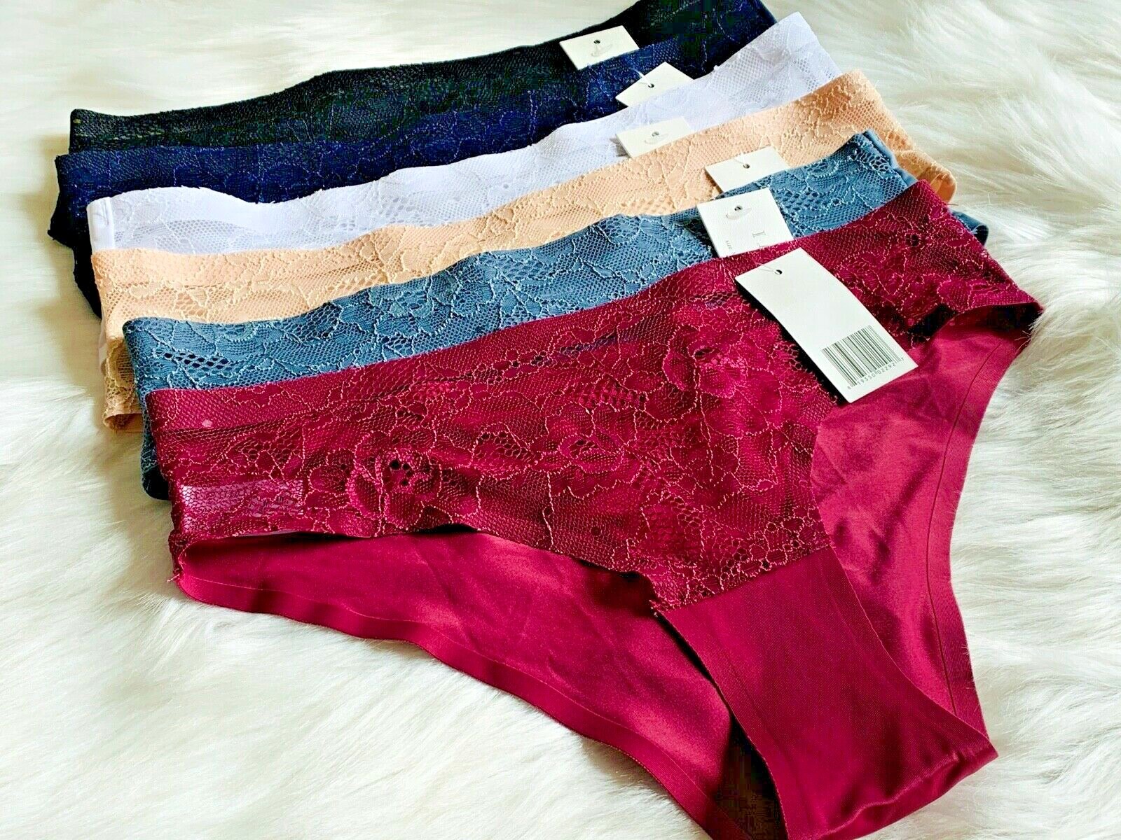 6 Bikini HISPTER Laser Cut No Stitch SEXY Lace PANTIES UNDIES Gifts 7083 S-XL