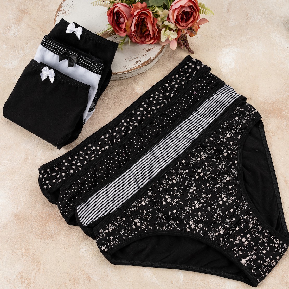 7 ladies’ briefs underpants hipster underwear cotton panties 34 36 38 40 42 44