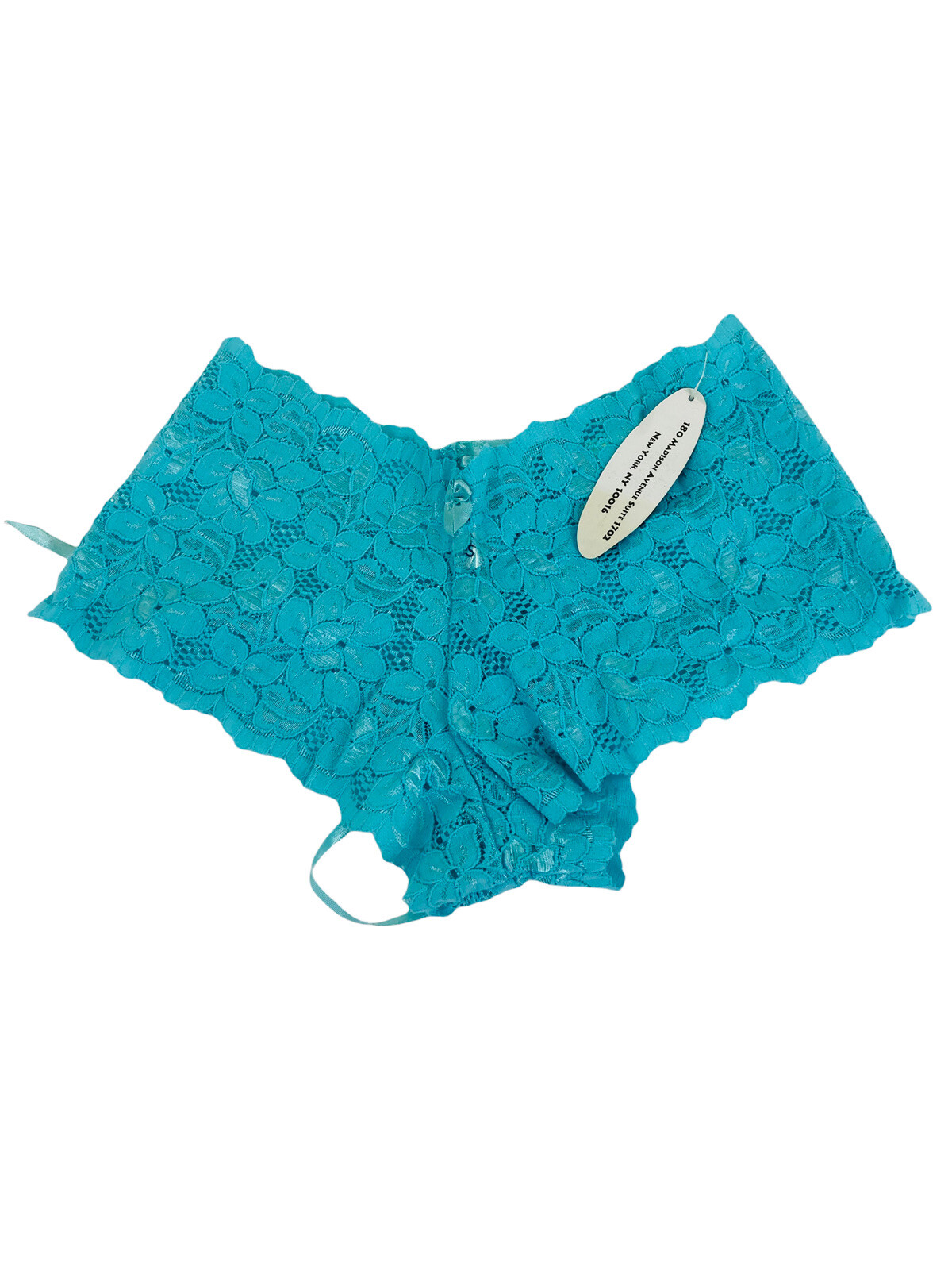 Native Intimates Bikini Underwear Panty Teal Lace Small Single Piece