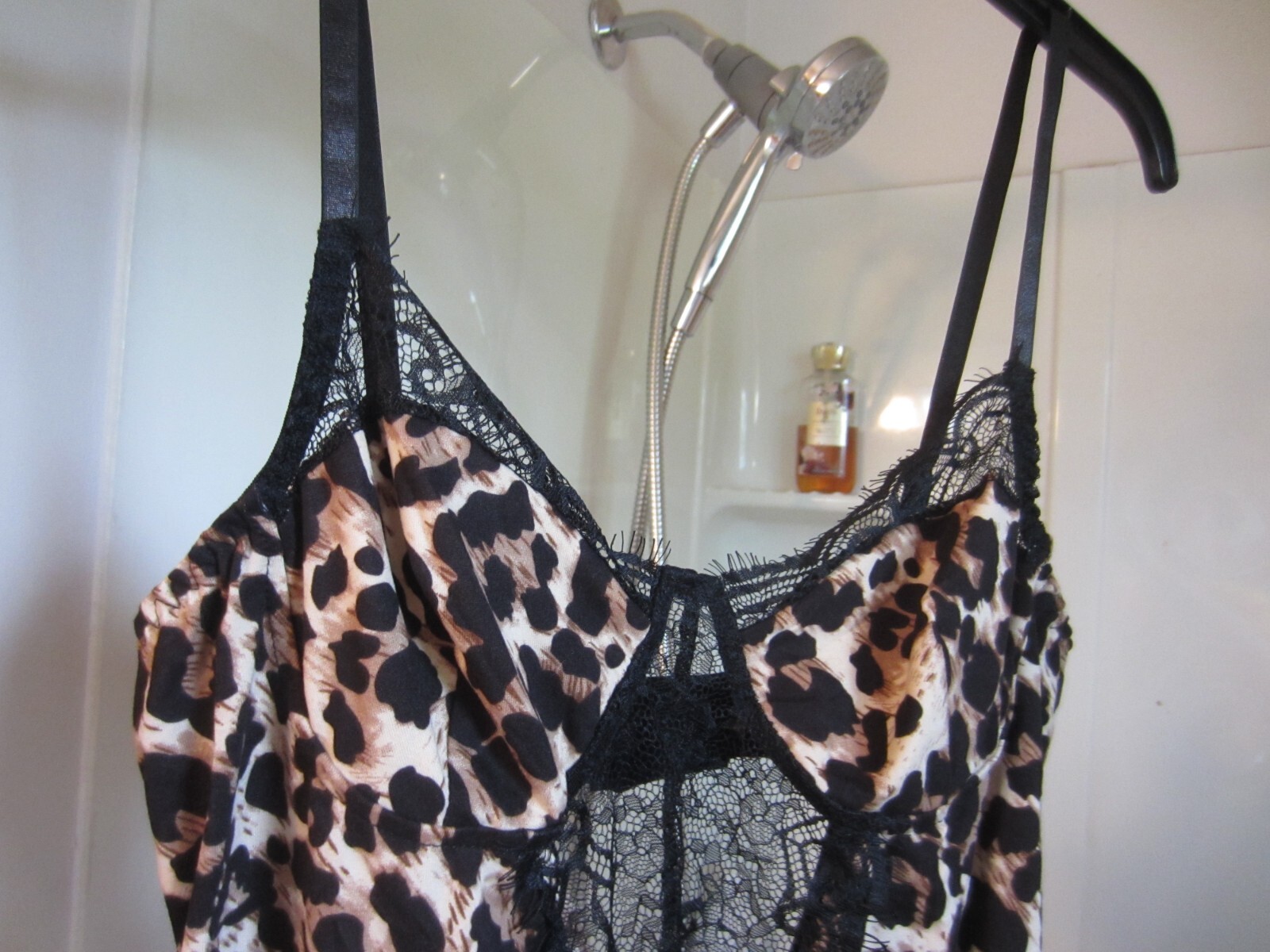 NWT women’s sexy teddy with ears and bow tie Spicy Box Size one size leopard
