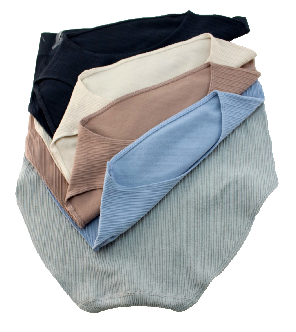 New NAUTICA 5-pk Women’s 2XL Various Colors High Waist Ribbed Briefs MSRP $48