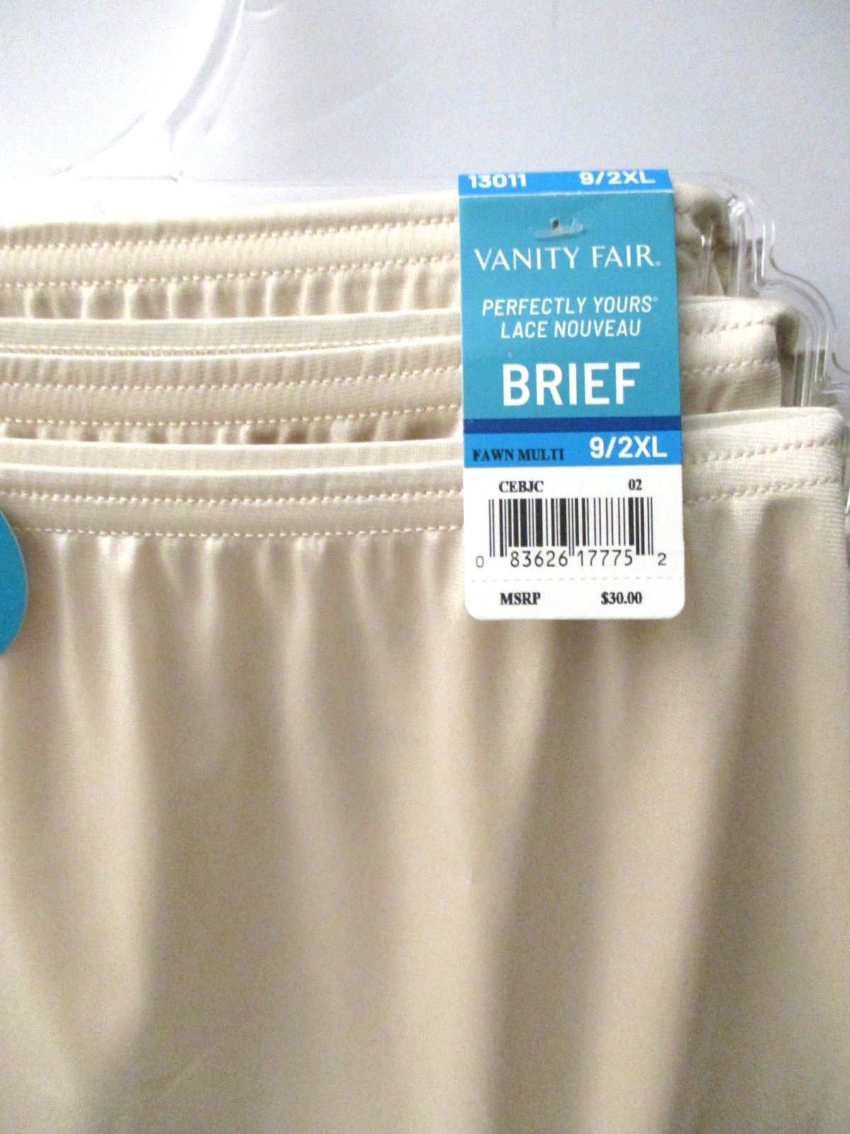 Vanity Fair brief panties 3 pair Perfectly Yours Lace Nouveau plus size 9/2XL