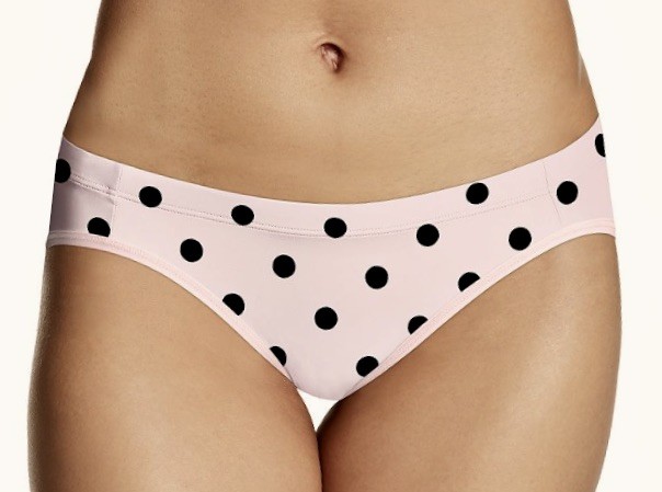 MAIDENFORM Barely There Invisible Look Sandshell Black Bikini Panty Womens S 5