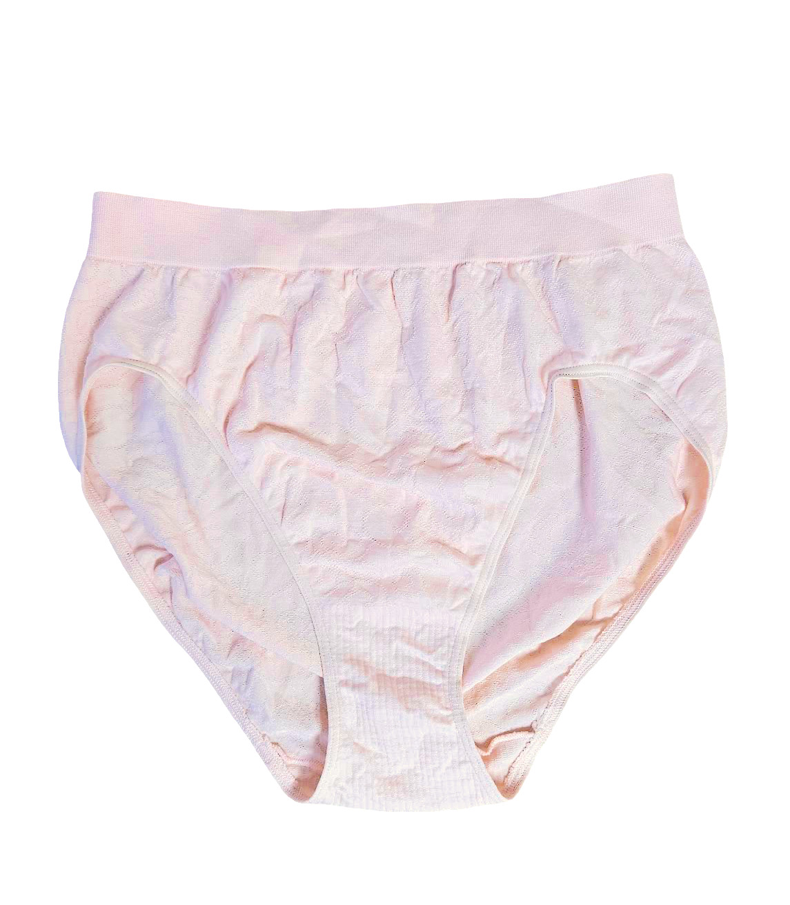 Bali L95354 Pink Textured Comfort Revolution Seamless Hi-Cut Brief Size 6/7