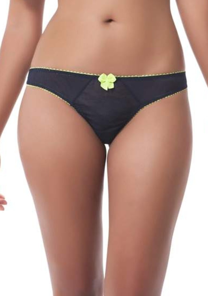 Claudette Dessous Thong Bikini Panty Briefs Sexy Lingerie Panties Navy Limeade