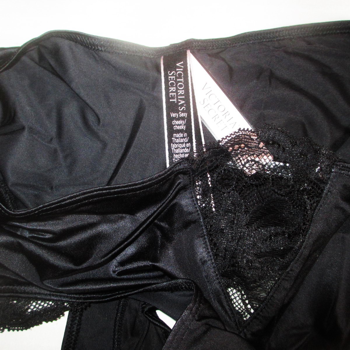 Victoria Secret Smooth Cheeky Panty Size S M L XL Micro Lace Inset Silky Gold V