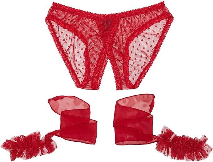 Only Hearts Coucou Lola Coulotte and Cuffs Set L121701 Womens Size S