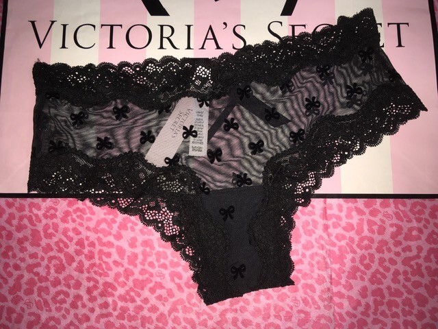 ❤ NWT Victoria’s Secret Tease MESH LACE TRIM CHEEKY Panties -LOT OF 3- NEW Sz S